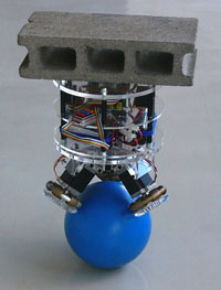 robot balanceado en una bola